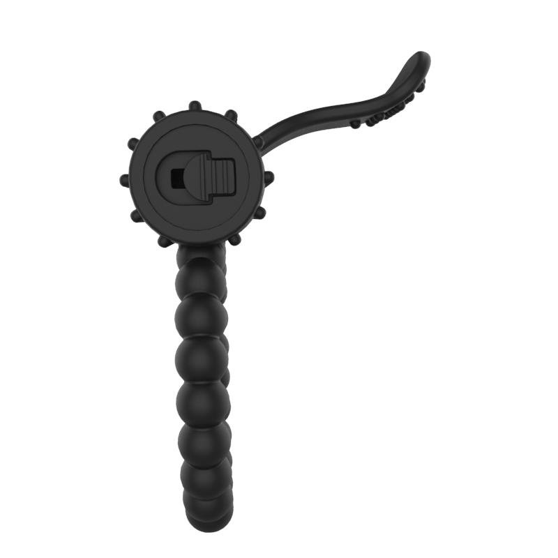 Anillo para el Pene con Vibraci?n Negro - Imagen 3