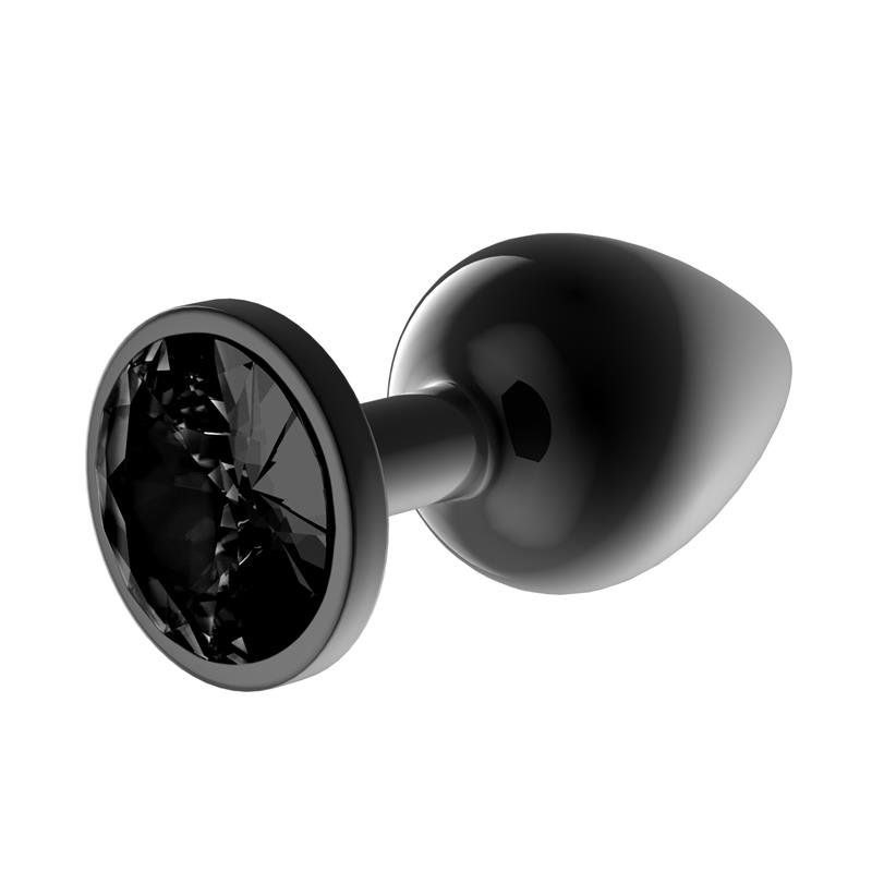 Blackgem Plug Anal Met?lico con Joya Talla S Negro - Imagen 3