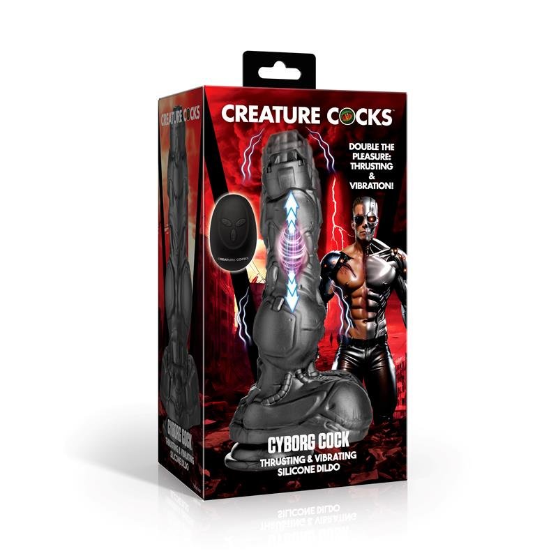 Cyborg Cock Dildo Metal con Thrusting y Vibraci?n - Imagen 10
