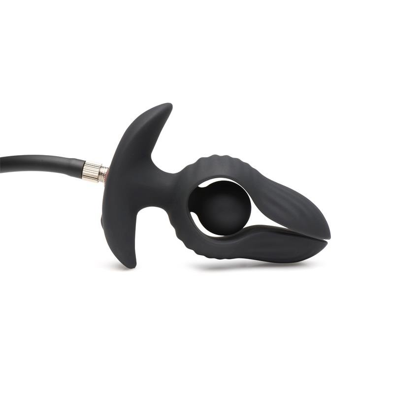 Dark Pearl Plug Anal con Inflado y Vibraci?n con Control Remoto - Imagen 11