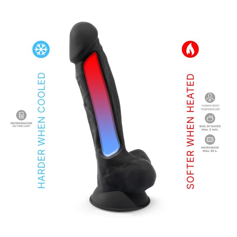 Dildo Dual Density Mod. 1 - 7 Negro - Imagen 4