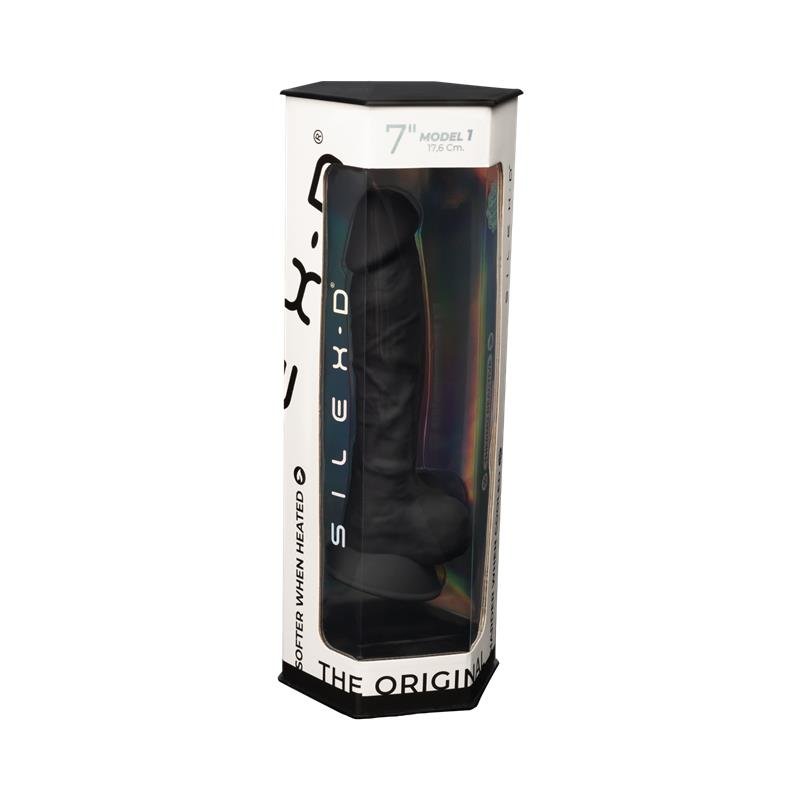 Dildo Dual Density Mod. 1 - 7 Negro - Imagen 6