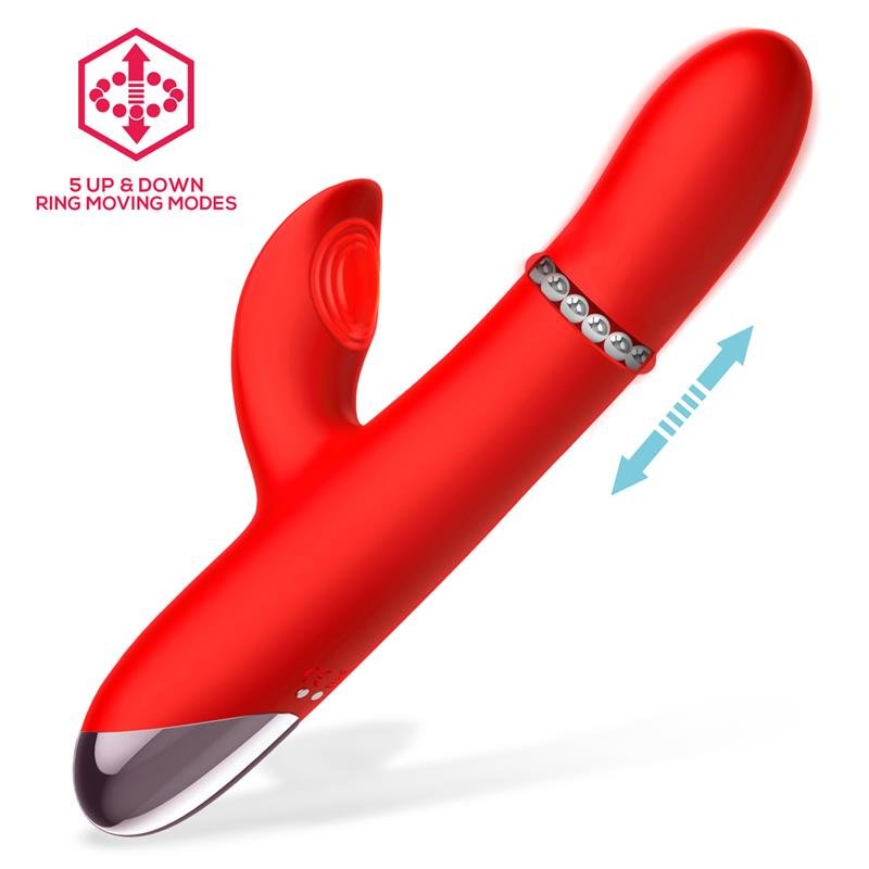 Divya Vibrador con Aro de Bolas Internas Up and Down y Pulsaci?n 3 Motores Independientes USB - Imagen 2