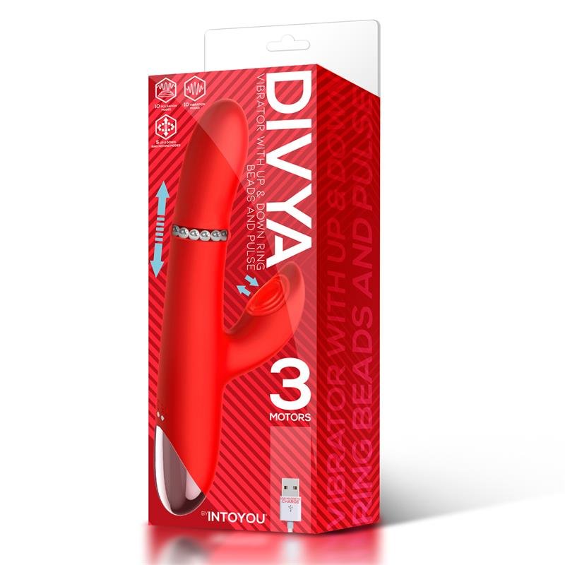 Divya Vibrador con Aro de Bolas Internas Up and Down y Pulsaci?n 3 Motores Independientes USB - Imagen 5