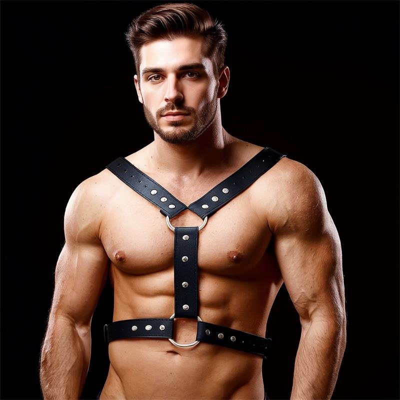Fabrio Arn?s Masculino para Bondage Cuero Vegano