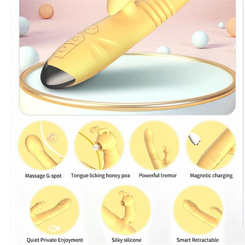 Honeybee Vibrador con Thrusting y Pulsaci?n - Imagen 9