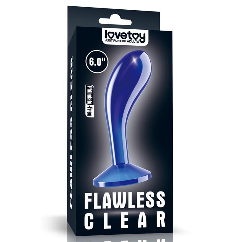 Plug Anal Flawless Azul Transparente 6 - Imagen 7