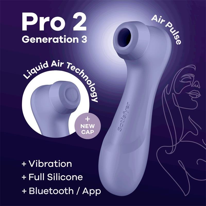 Pro 2 Genera 3 Liquid Air Technology Succi?n y Vibraci?n APP Connect Lilac