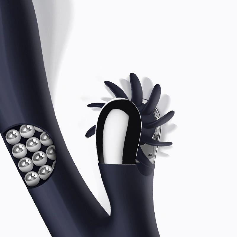 Royalspace Vibrador con Lenguas Estimuladoras y Bolas Internas 360? Azul - Imagen 3