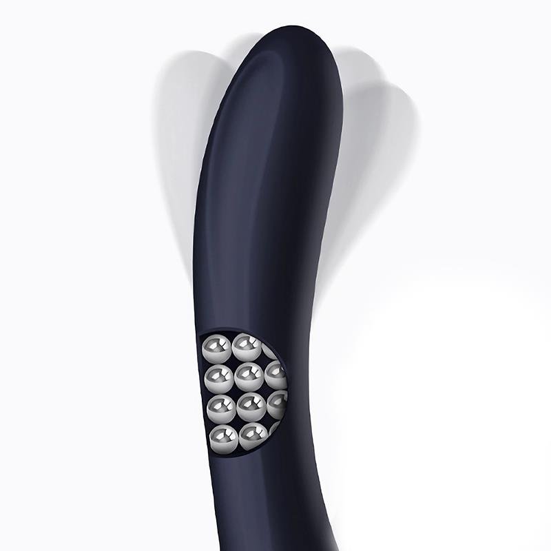 Royalspace Vibrador con Lenguas Estimuladoras y Bolas Internas 360? Azul - Imagen 4