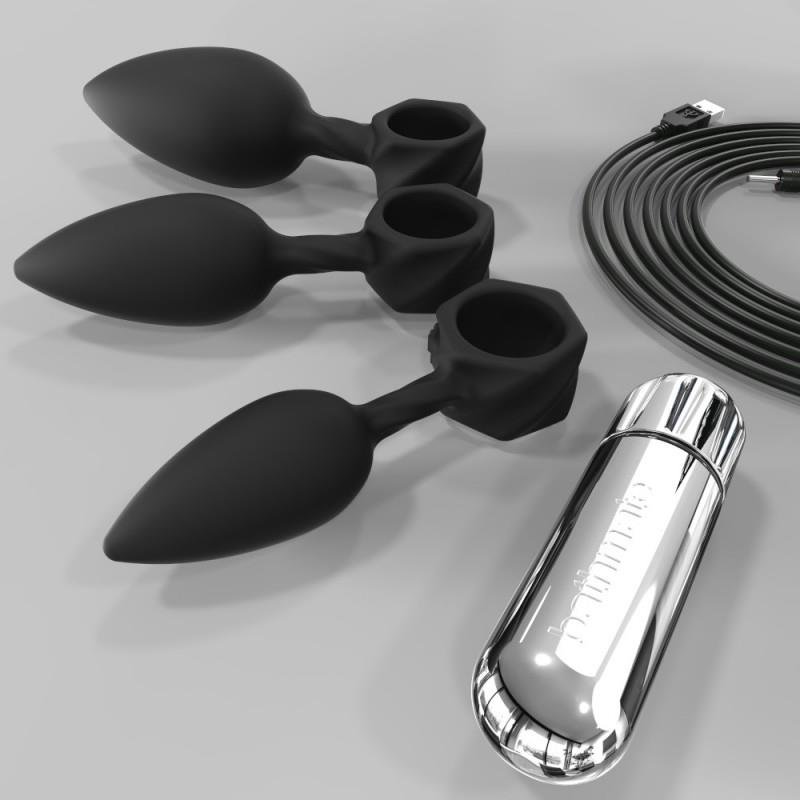 Set de 4 Plugs Entrenamiento Anal con Vibraci?n - Imagen 5